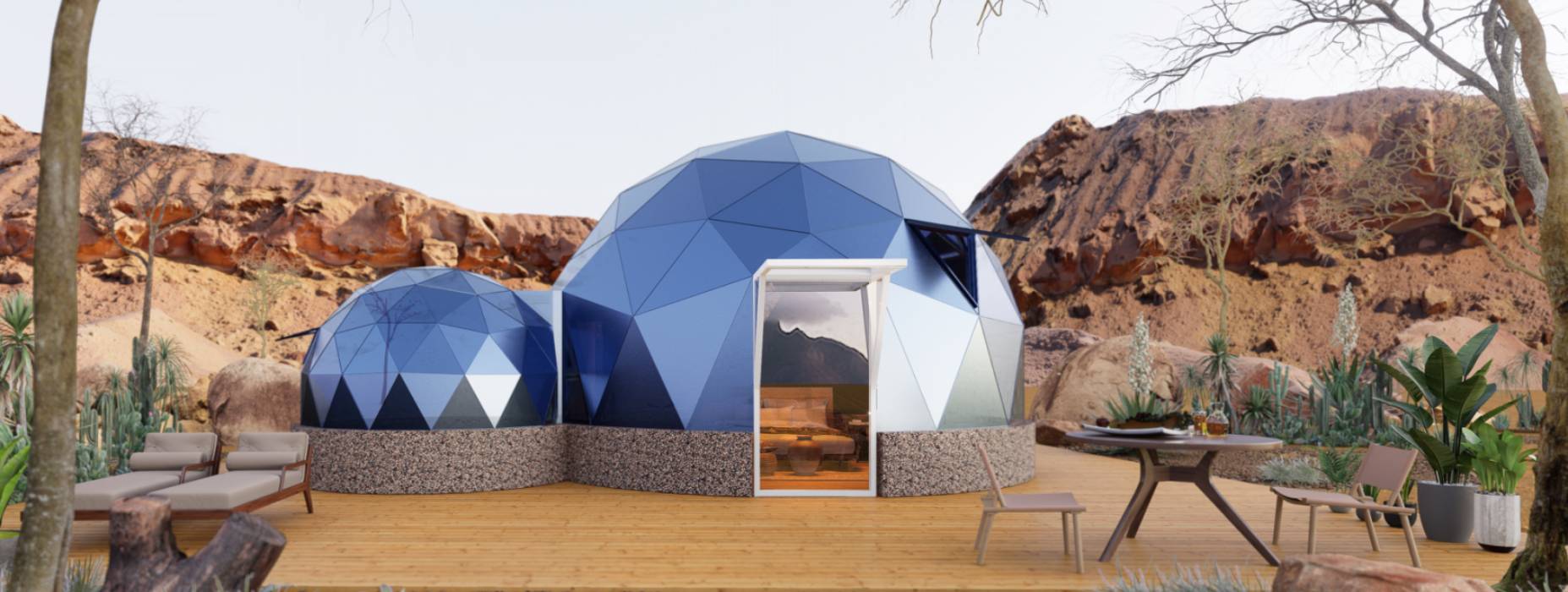 双柏县球形智能光伏玻璃星空房